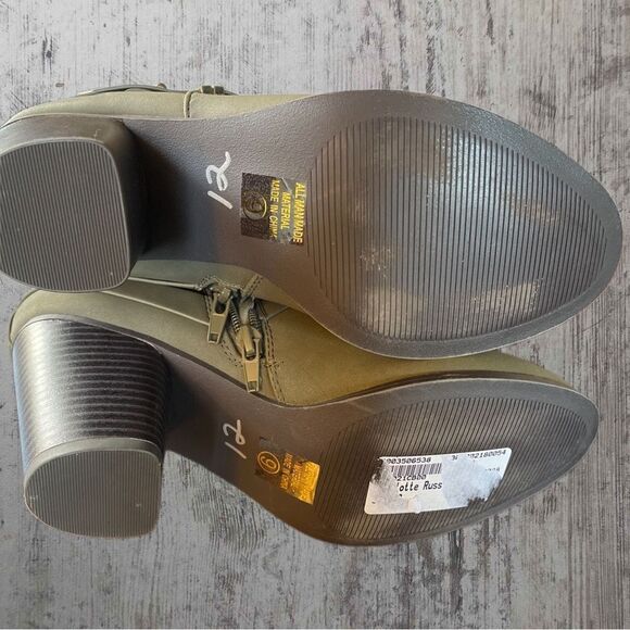 Charlotte Russe Womens Olive Bootie Size 9 - Picture 3 of 6